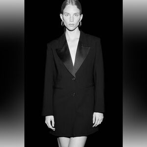 H&M ELEGANT BLACK MINI JACKET DRESS NWT‎ SZ SMALL